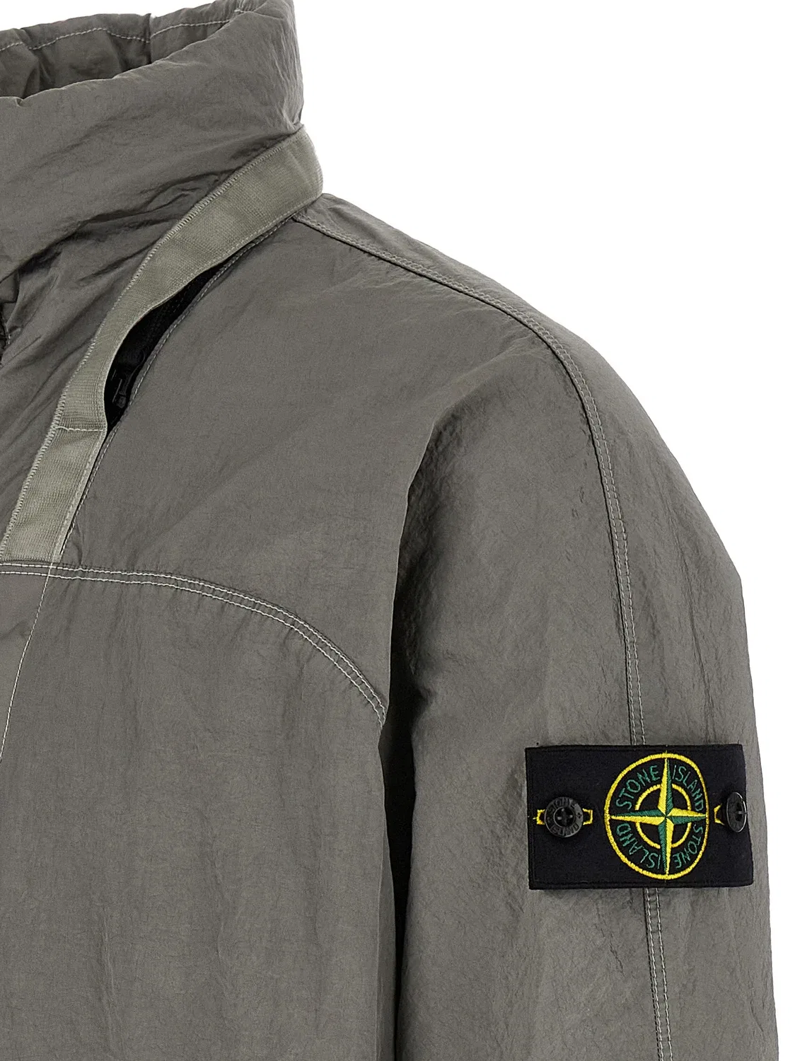 Бомбер Nylon Metal Watro Stone Island, серый — фото 4