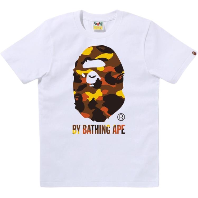 

Женская футболка FW25 A Bathing Ape, белый/camouflage красный