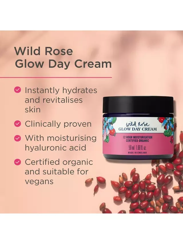 Дневной крем Wild Rose Glow, 50 мл Neal's Yard Remedies — фото 2