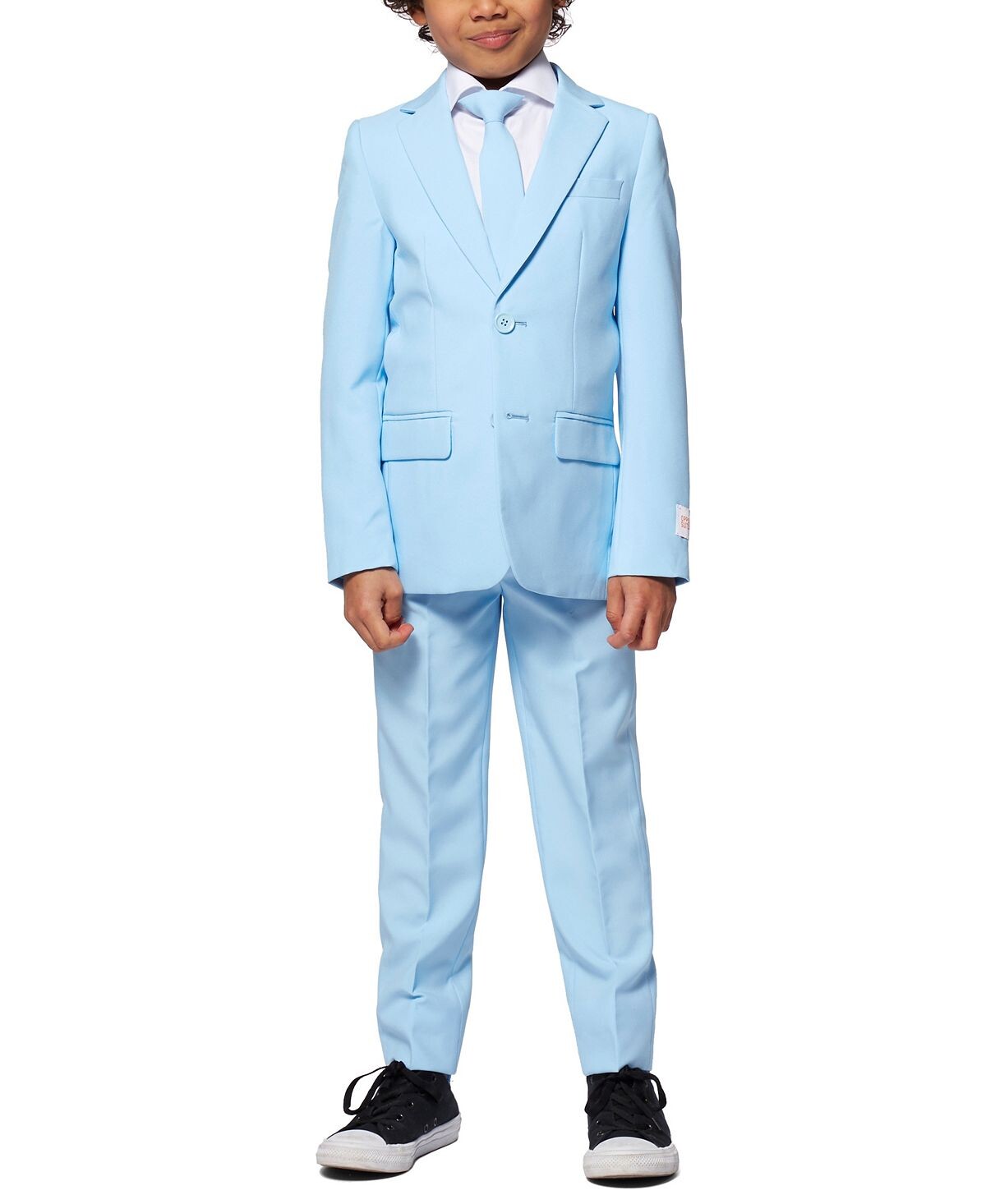 

Крутой однотонный костюм OppoSuits, голубой