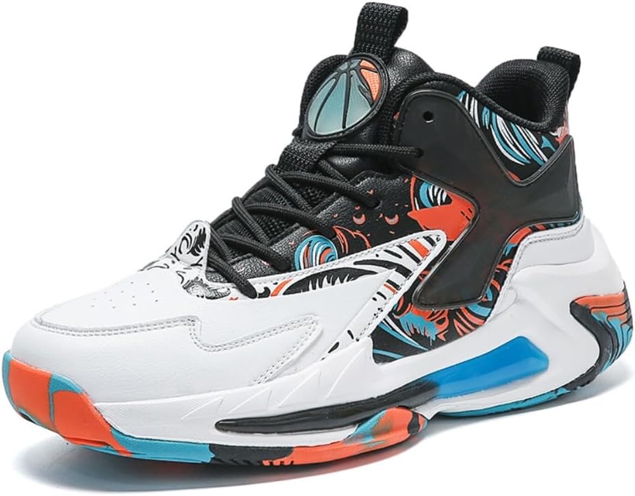 

Rongfenghuang 2025 Модные баскетбольные кроссовки для мужчин, спортивная обувь для бега и активного отдыха, дышащие, оранжевый