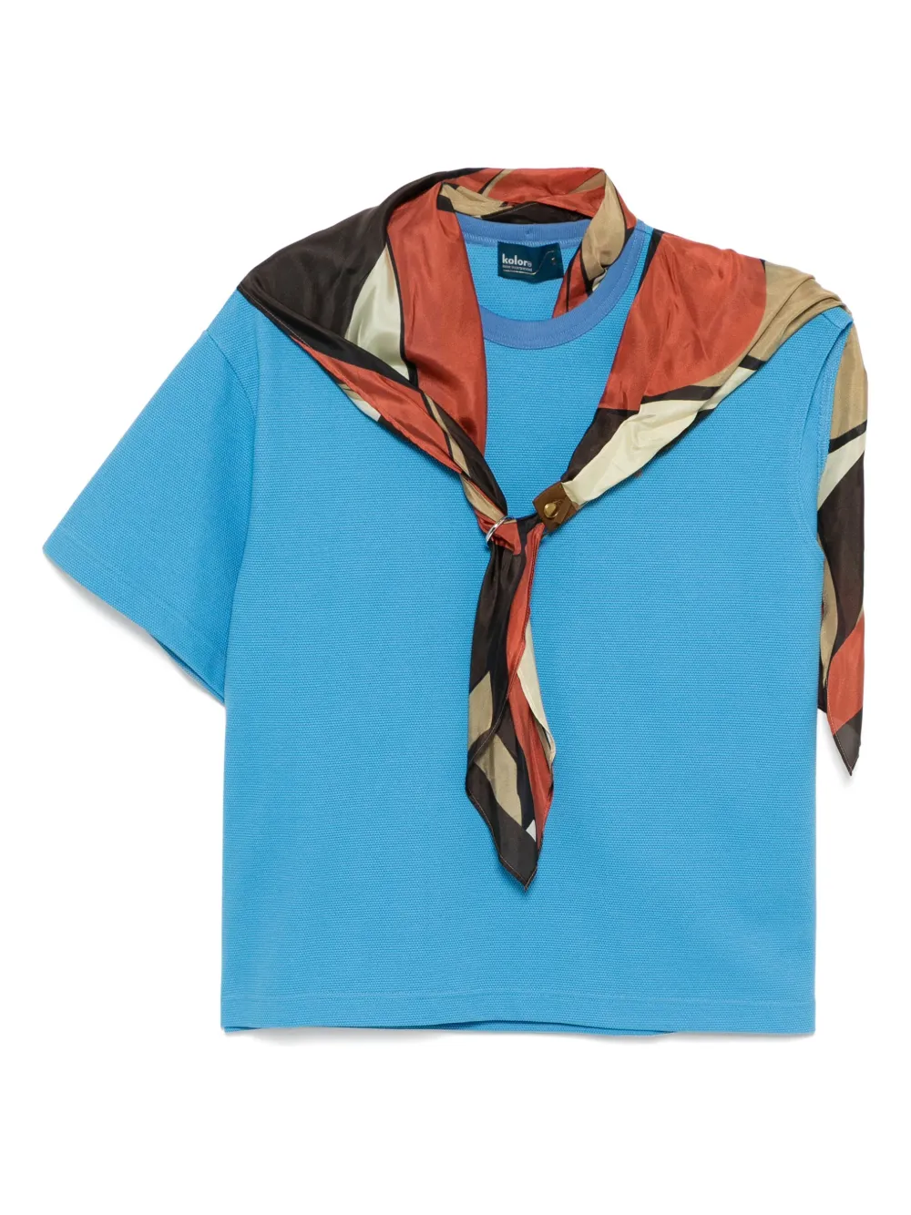 

Топ с вышитым логотипом Kolor, синий