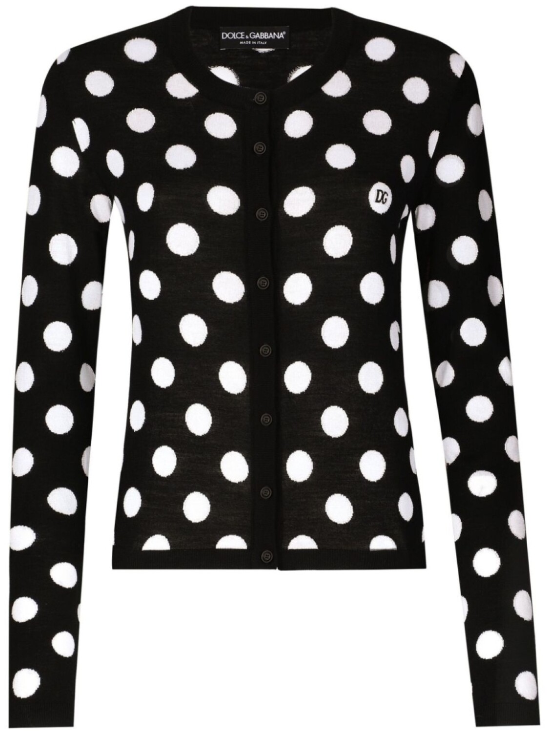 

Dolce & Gabbana кардиган в горох, черный