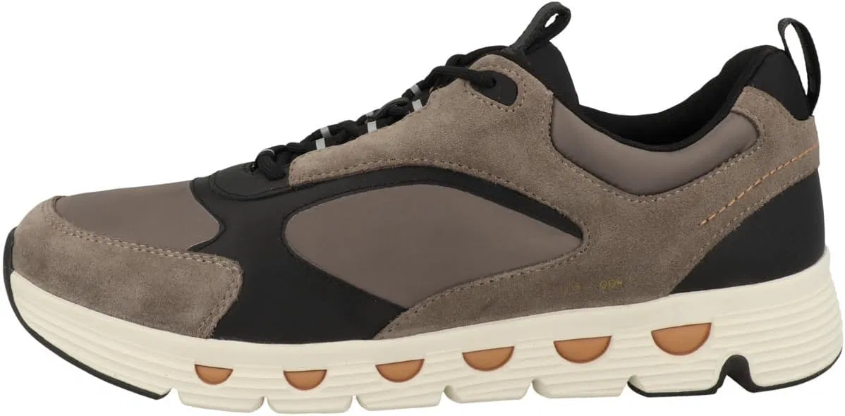Мужские кроссовки Geox Low U Spherica Ecub-4 A, цвет Dove Grey Black U46hra0fu22c1381, размер 43 EU