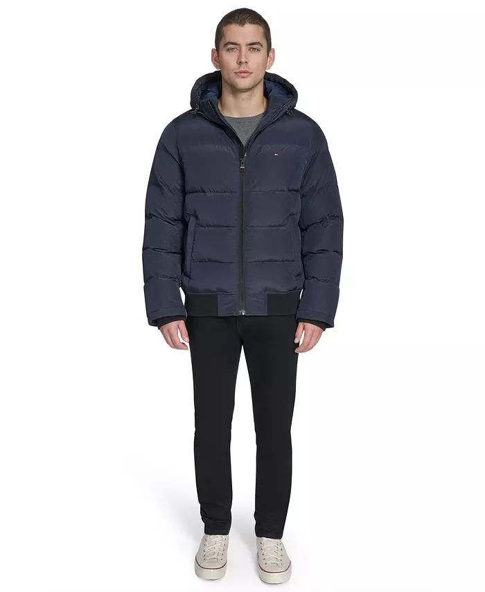 Мужская куртка с капюшоном Ribstop для снорклинга Tommy Hilfiger, синий — фото 2