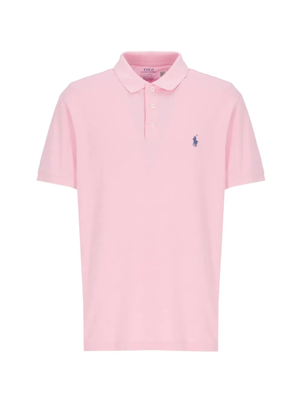 Хлопковая рубашка-поло с вышитым логотипом Polo Ralph Lauren, розовый