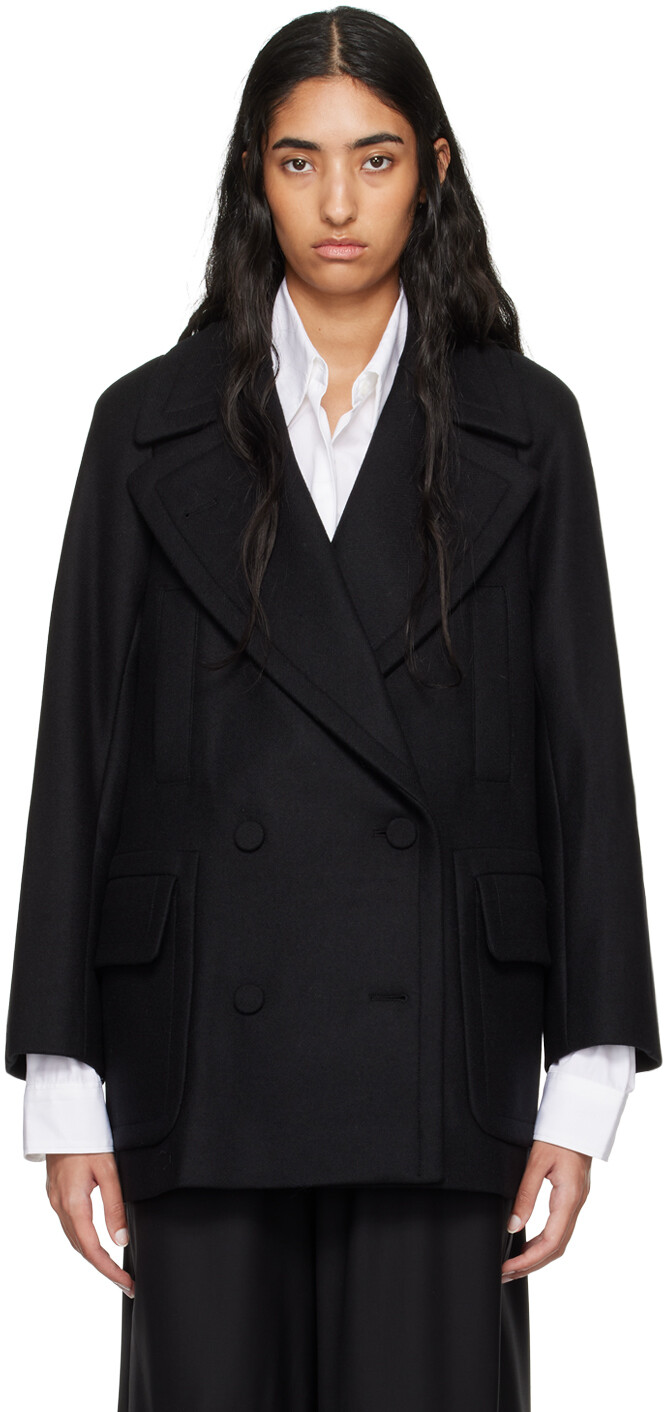 

Шерстяное пальто Dries Van Noten, черный