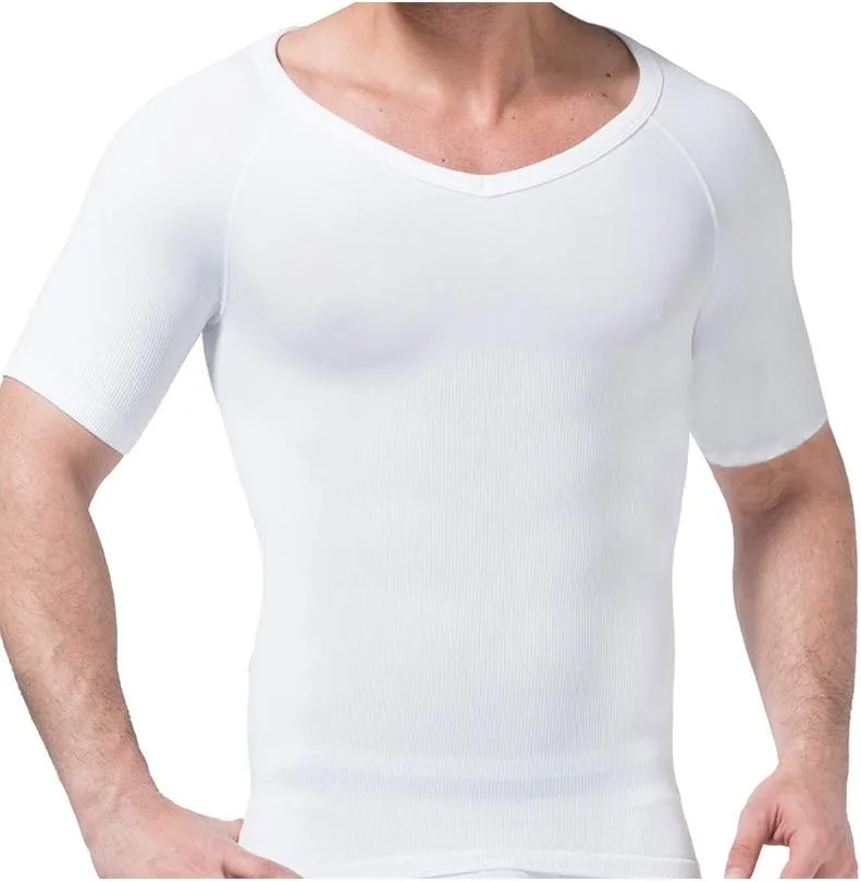 

Футболка TopTie Seamless Compression V-Neck с коротким рукавом, мужское компрессионное белье