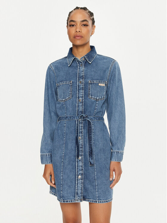 

Джинсовое платье стандартного кроя Calvin Klein Jeans, синий