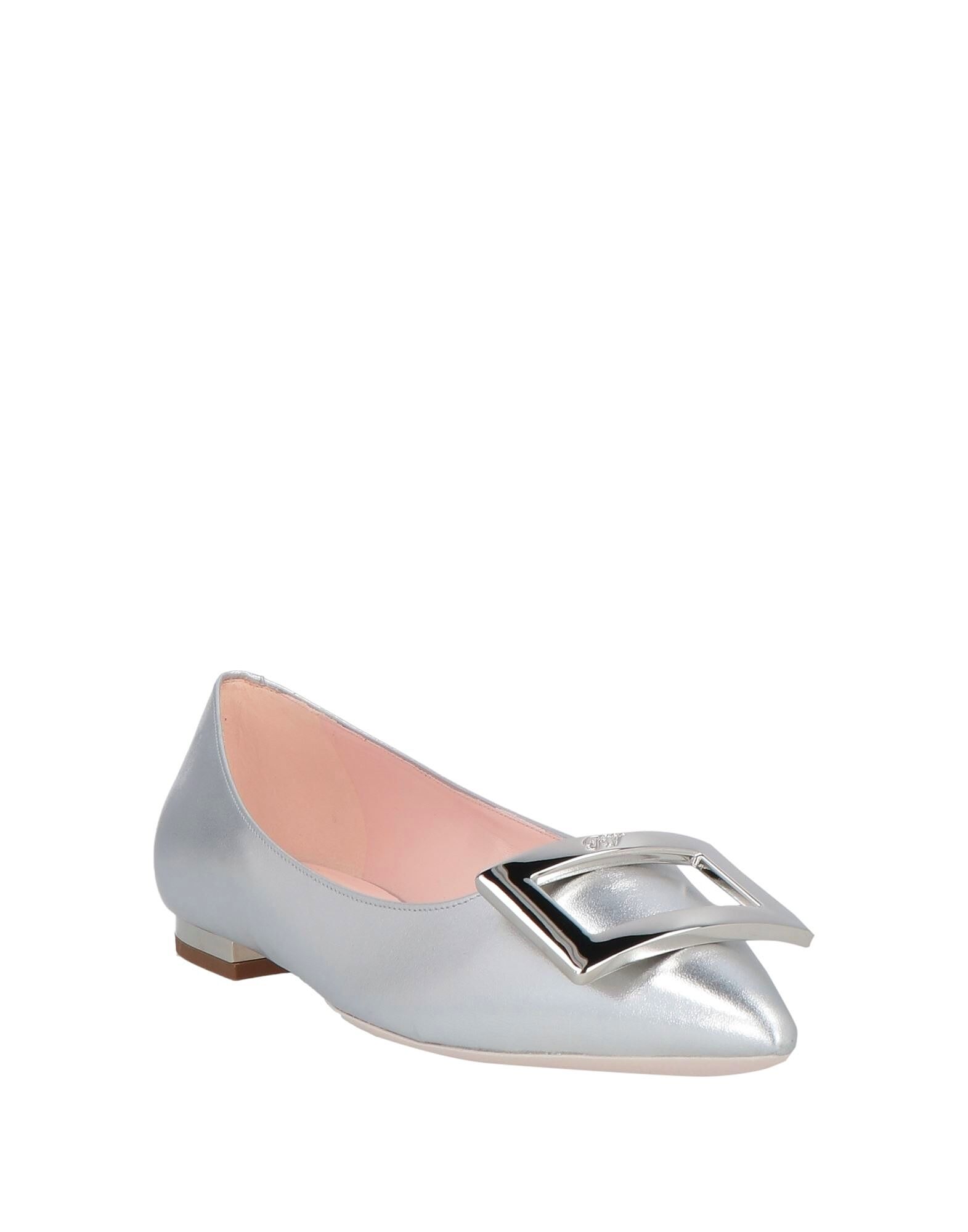 Балетки Roger Vivier, серебряный — фото 2