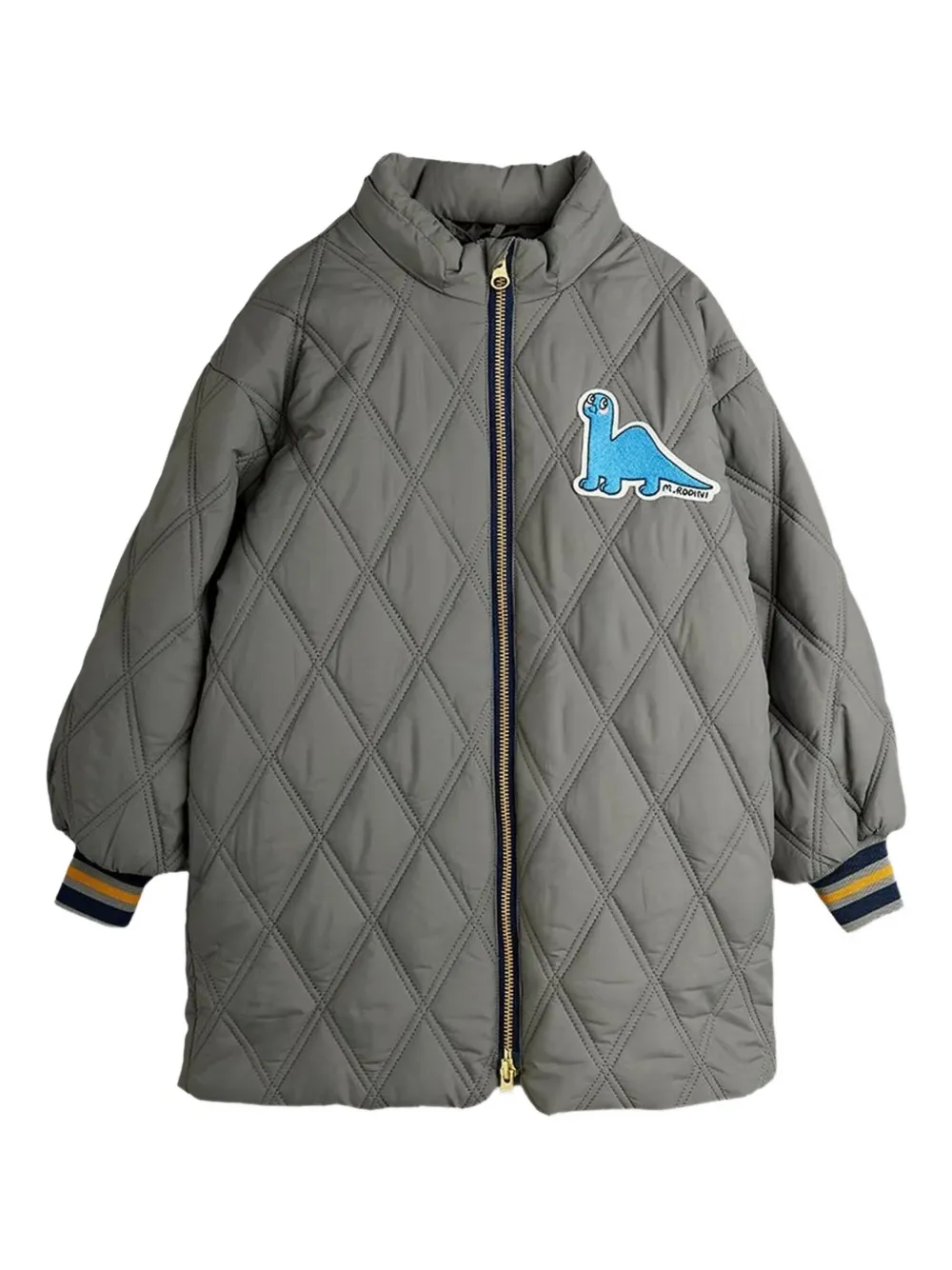 

Куртка с нашивкой в виде динозавра Mini Rodini, серый