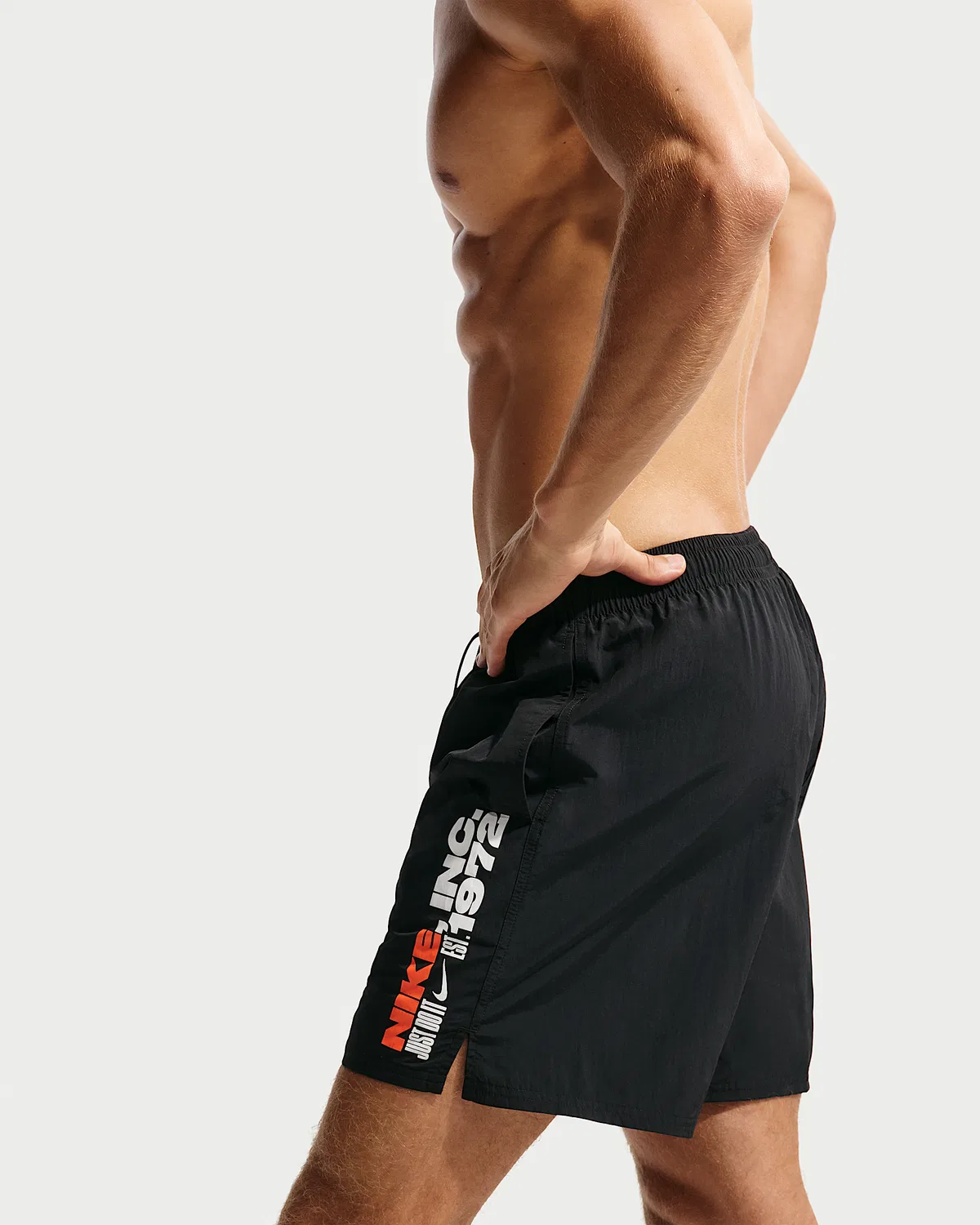 Мужские плавки Nike Swim Breaker 7" с полной подкладкой, Black — фото 4