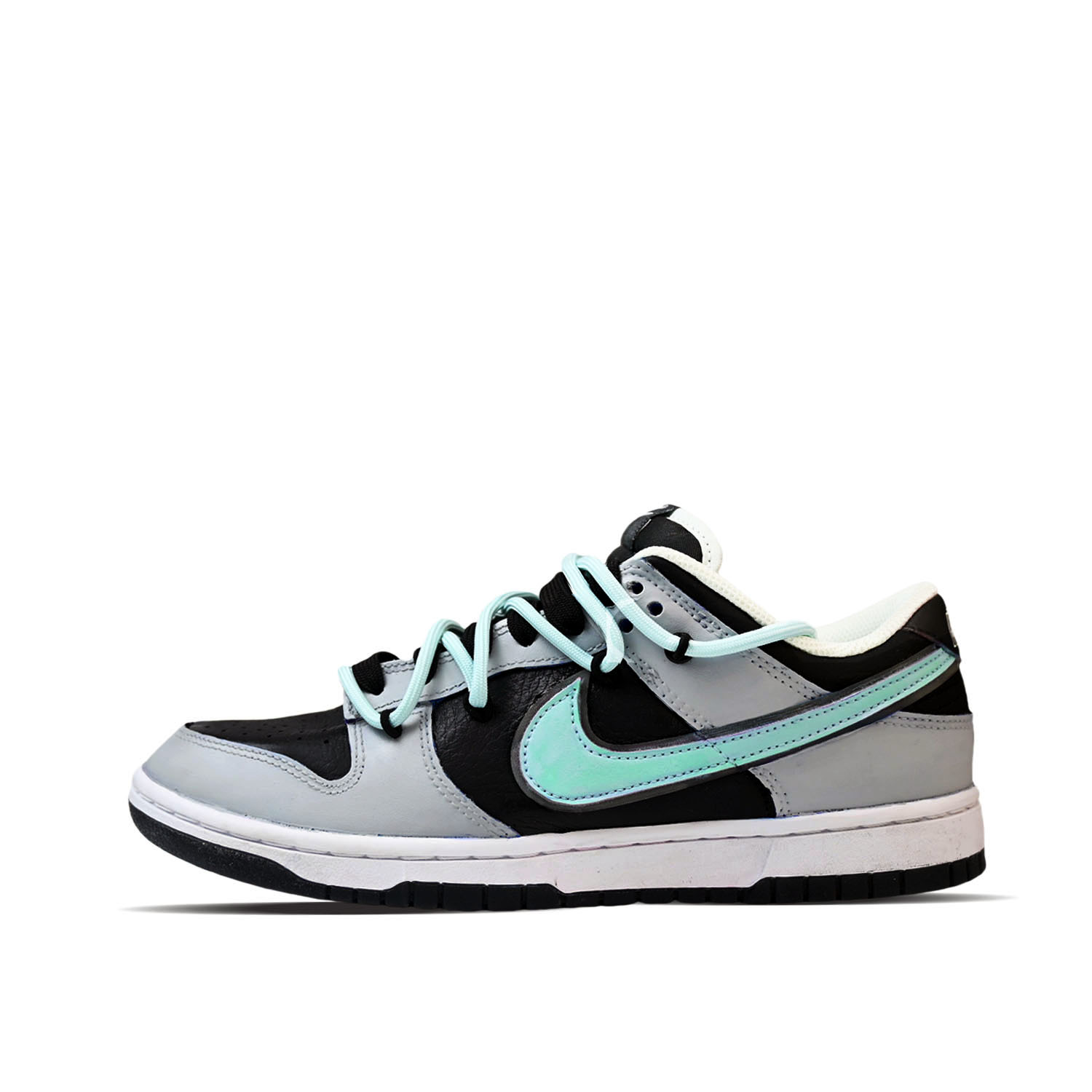 

Nike Кроссовки для скейтбординга Dunk Panda Mint Cushioning Low Top, мужские, черно-зеленые