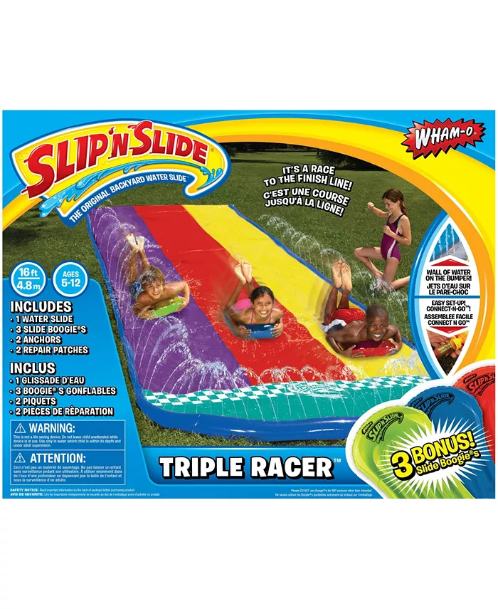 Тройные гоночные кроссовки Slip 'N Slide Wham-o