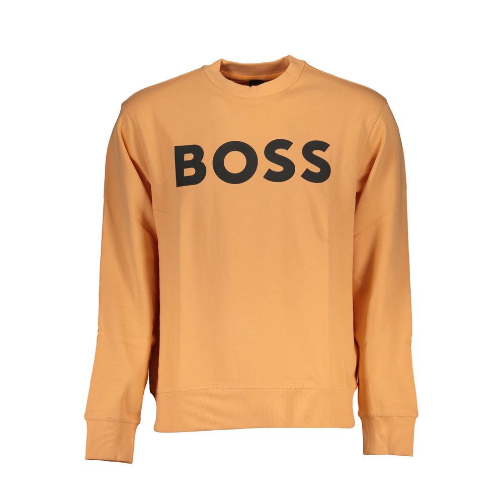 

Оранжевый хлопковый свитер Hugo Boss