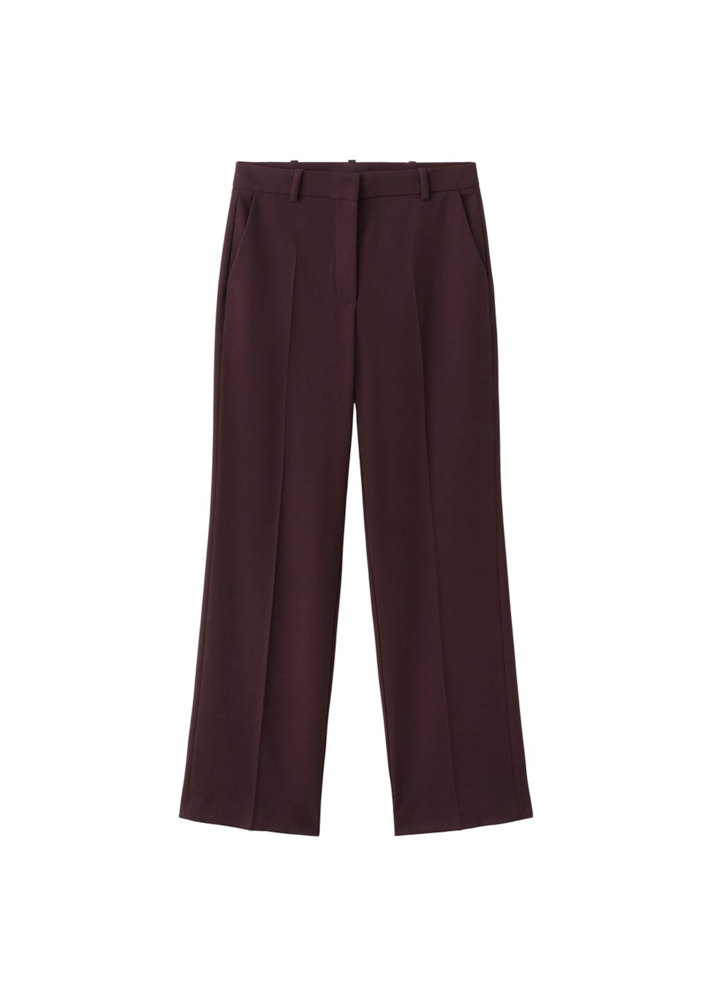 

MANGO Широкие плиссированные брюки 'Bergen' в винно-красном цвете
