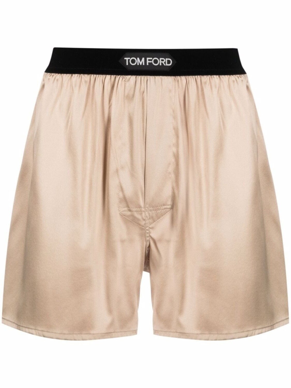

TOM FORD шелковые боксеры с логотипом, нейтральный цвет