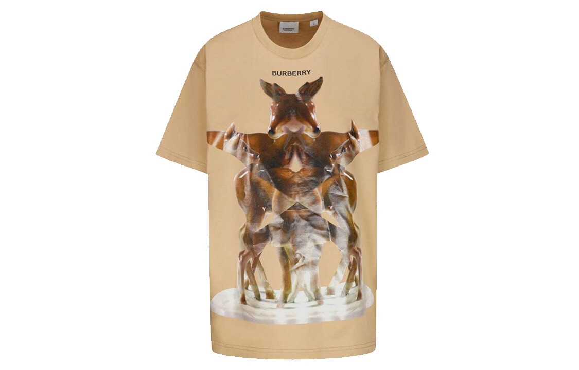 

Футболка женская Burberry с рисунком, бежевый