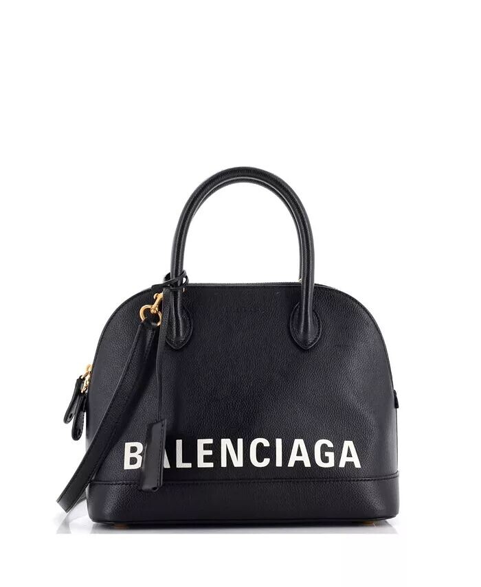 

Маленькая кожаная сумка Ville с логотипом Pre-Owned Balenciaga, черный
