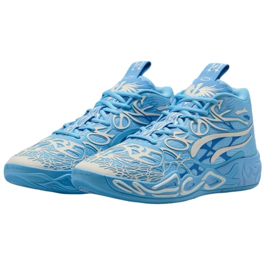 Баскетбольные кроссовки LaMelo Ball MB.04 LaFrancé Puma, серо-голубой — фото 3