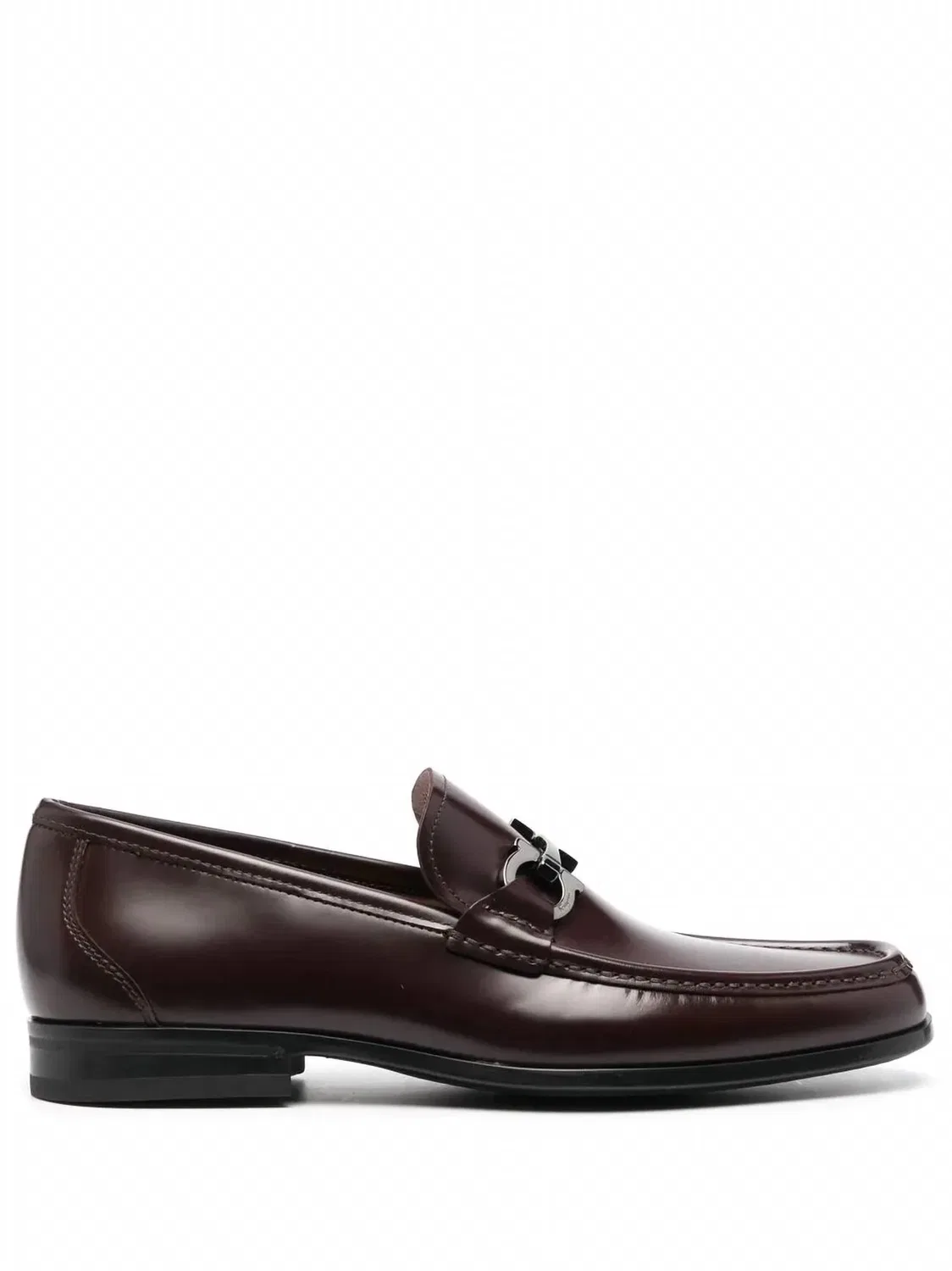 Salvatore Ferragamo Мужские лоферы Grandioso Gancini-Buckle фиолетового цвета