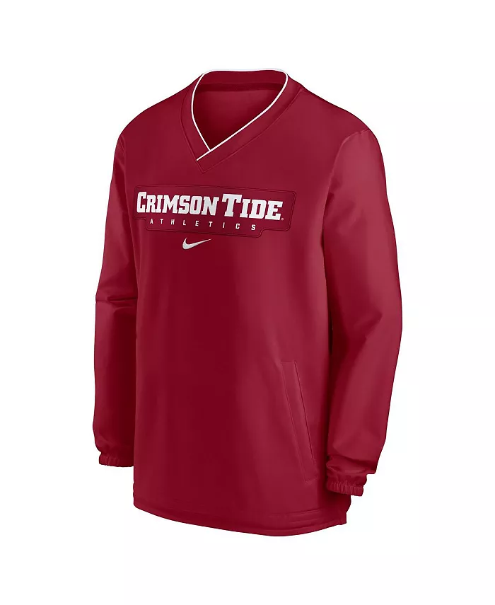 Мужская толстовка Alabama Crimson Tide 2024 Sideline Pullover цвета малинового (красного) Nike — фото 3