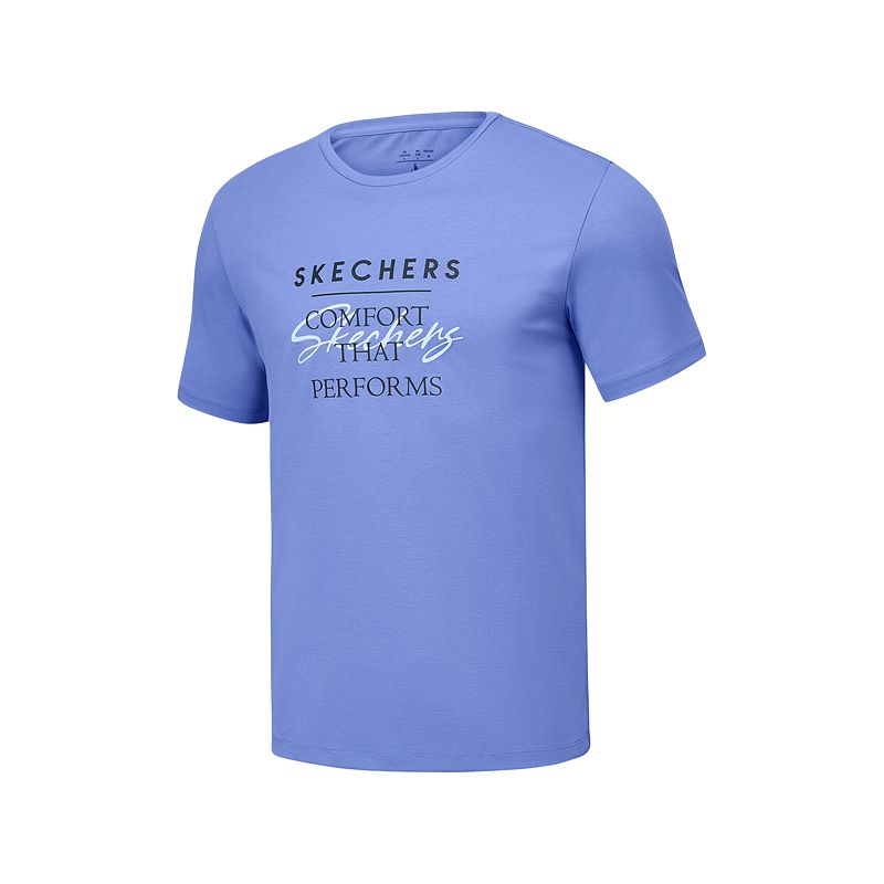 

Skechers Футболка мужская Persian Sapphire Blue/03Z1, Синий, Skechers Футболка мужская Persian Sapphire Blue/03Z1