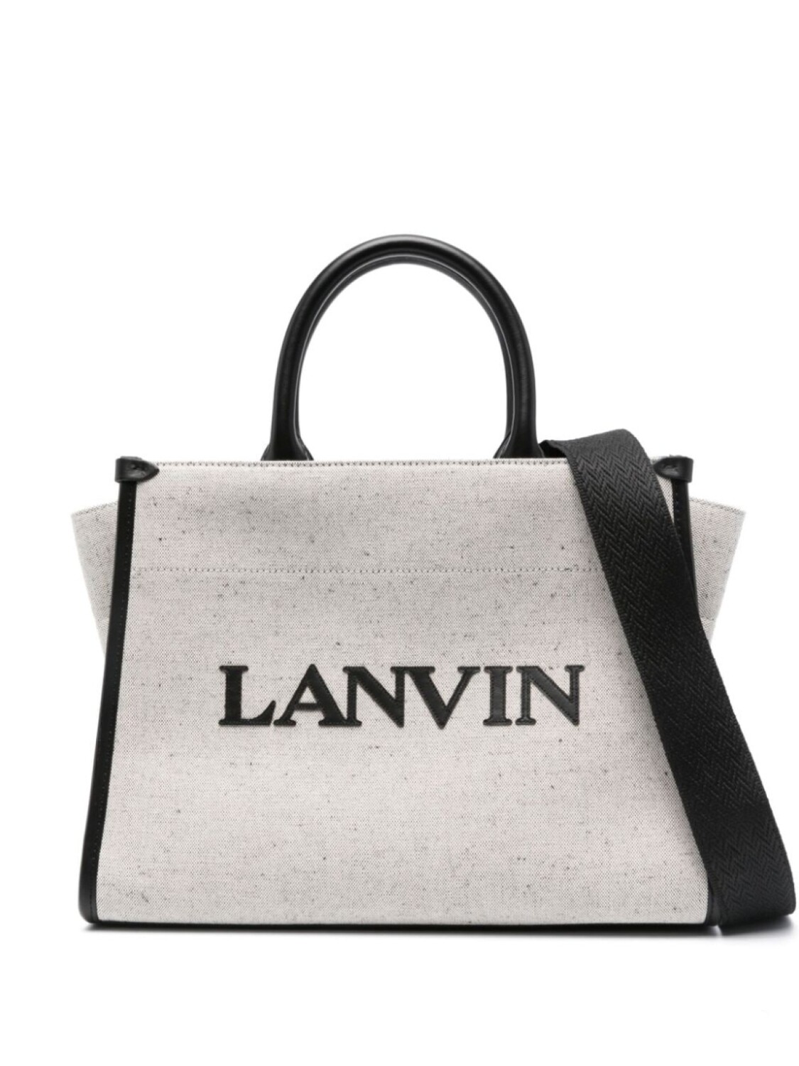 

Lanvin сумка-тоут с тисненым логотипом, нейтральный цвет