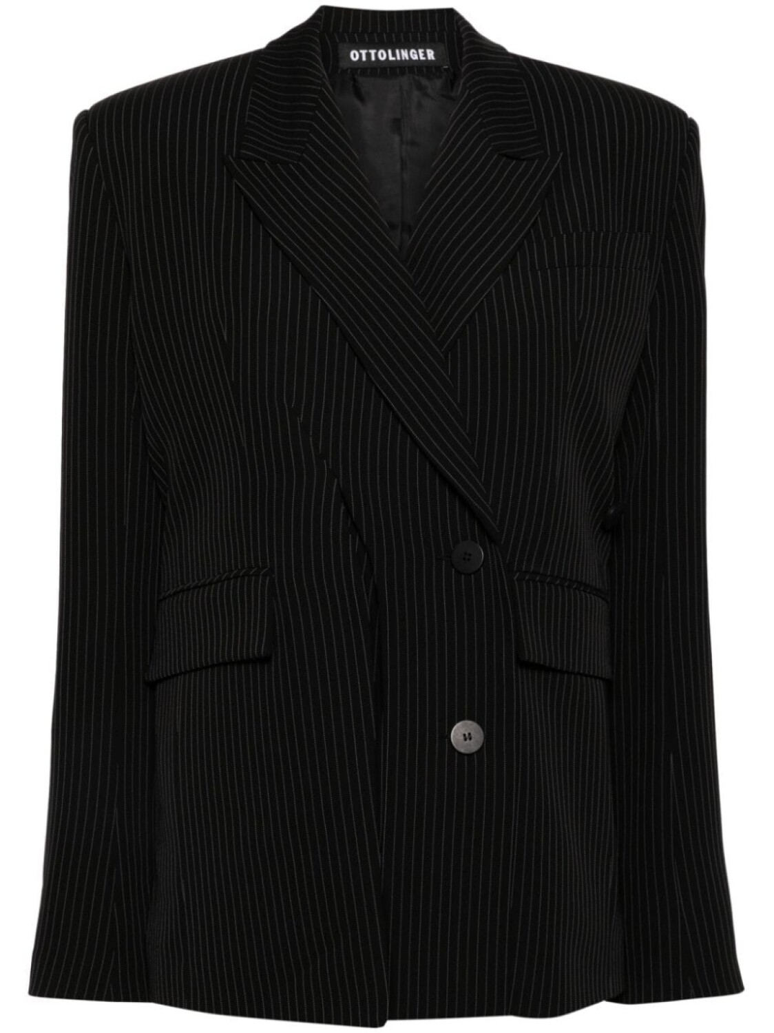 

Ottolinger блейзер Signature Split Pinstripe, черный