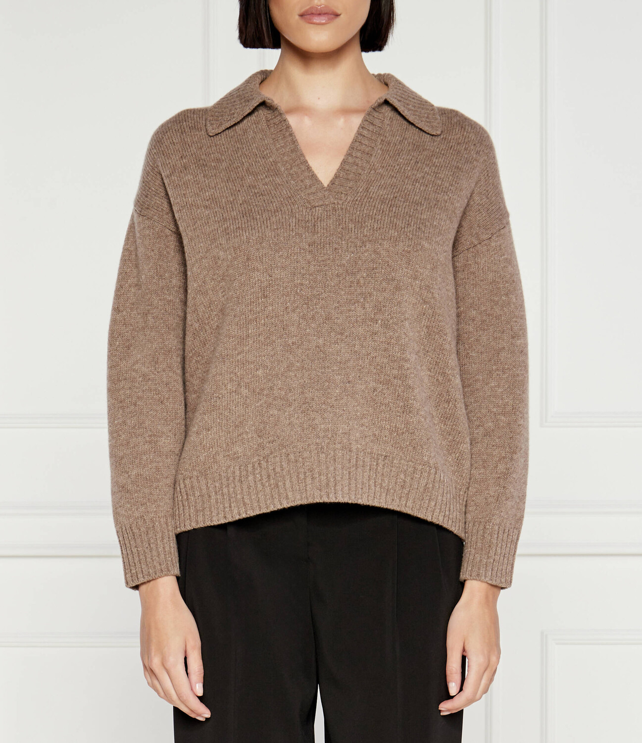 

Свитер из шерсти Weekend MaxMara Relaxed fit, коричневый