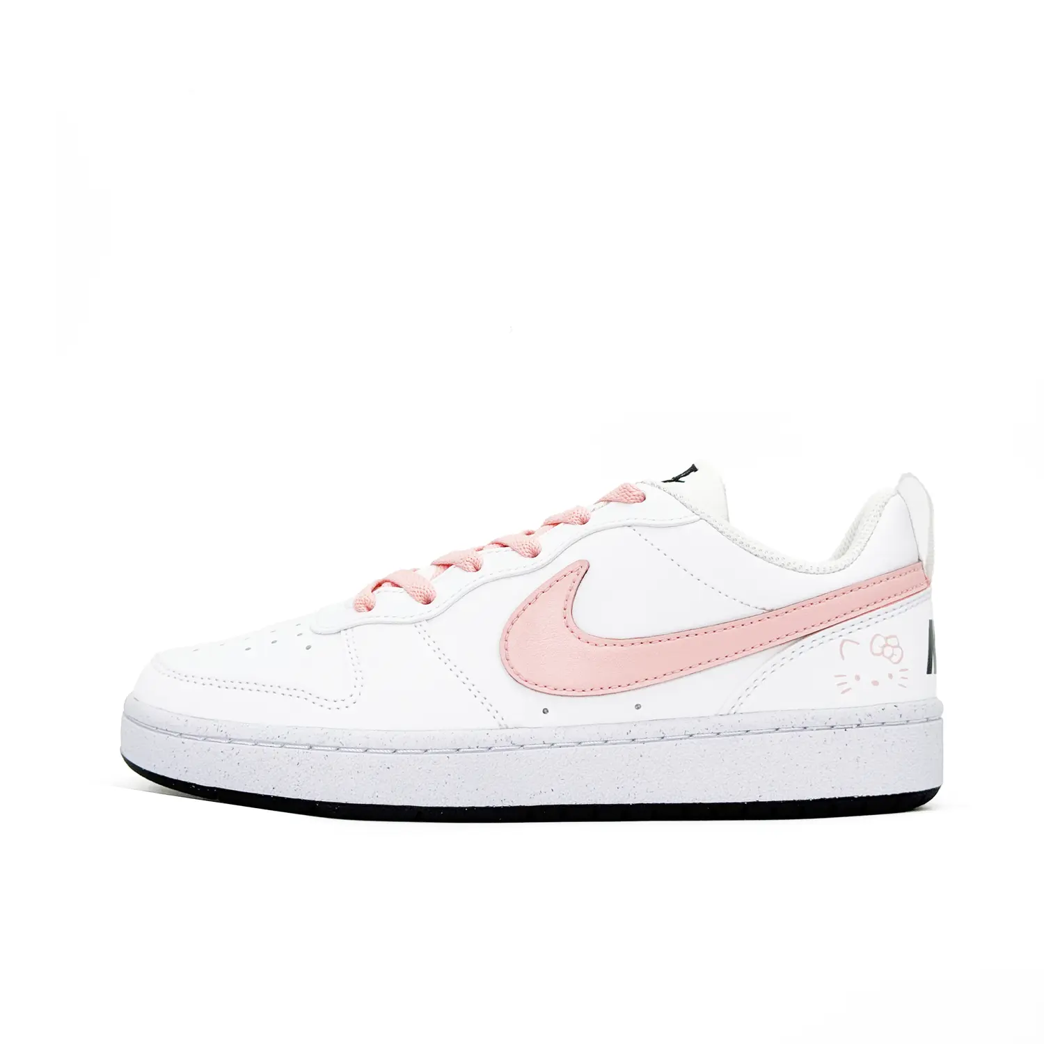 

Кроссовки для скейтбординга Court Borough Milk Powder Kitten Low Top для детей и подростков Nike, розовый