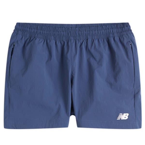 

Спортивные эластичные тканые шорты 5 дюймов New Balance, синий