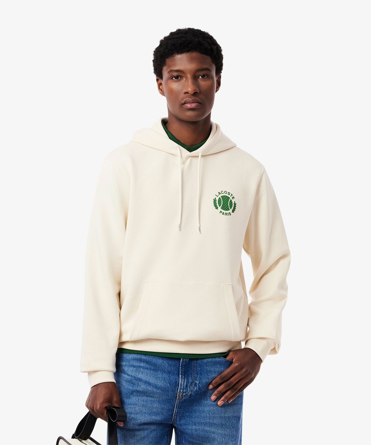 Толстовка с логотипом теннисной команды Heritage LACOSTE, Off white