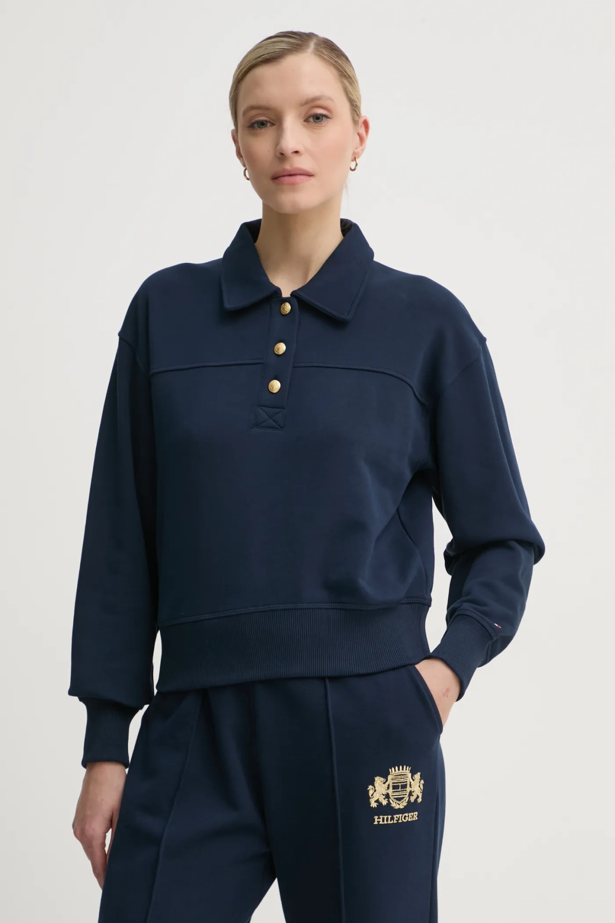 

Хлопковая толстовка Tommy Hilfiger, темно-синий