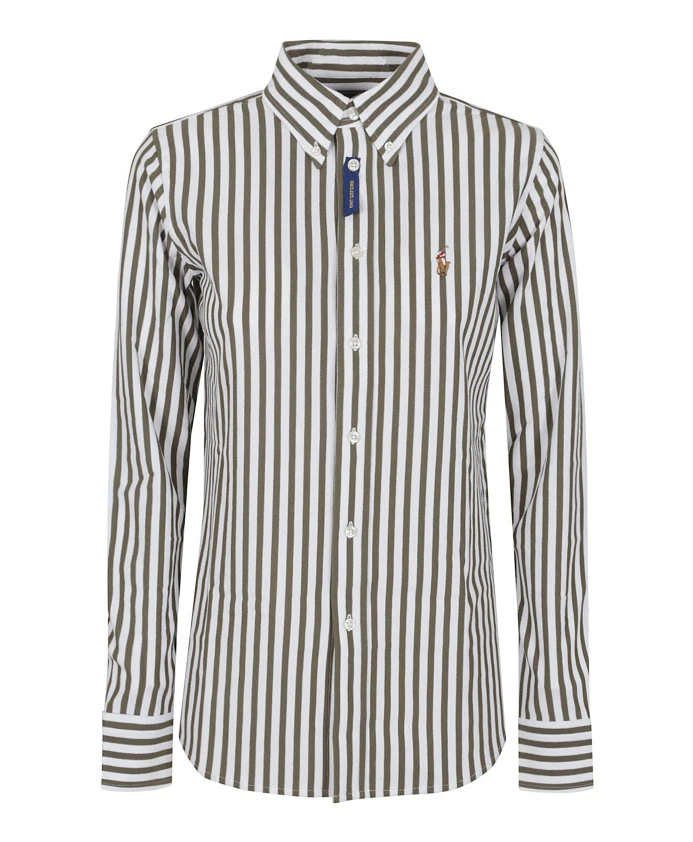 

Зеленая терморубашка для женщин, модная одежда Polo Ralph Lauren, мультиколор