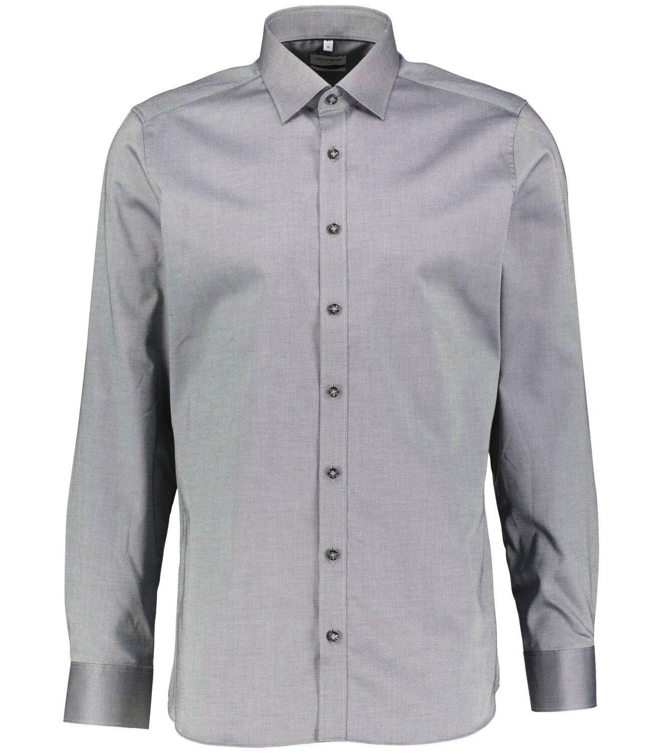 

Деловая рубашка сидит на фигуре Olymp Level Five, серый