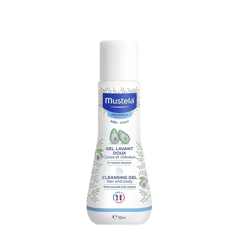 Увлажняющий гель для душа 2 в 1 Gentle Wash & Shower для всех типов кожи MUSTELA, 50ml*2