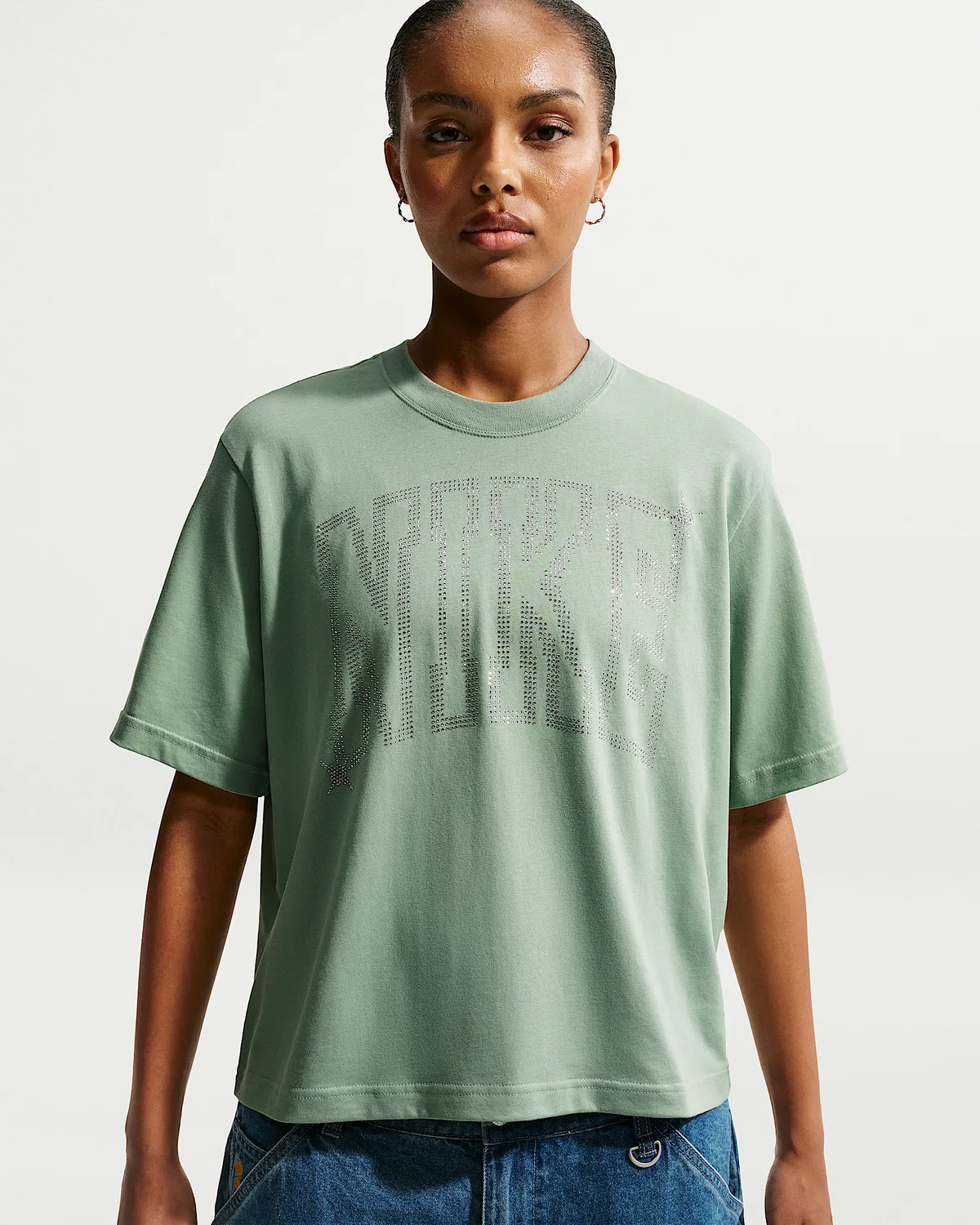 Женская свободная футболка Nike Sportswear Classic, Steam