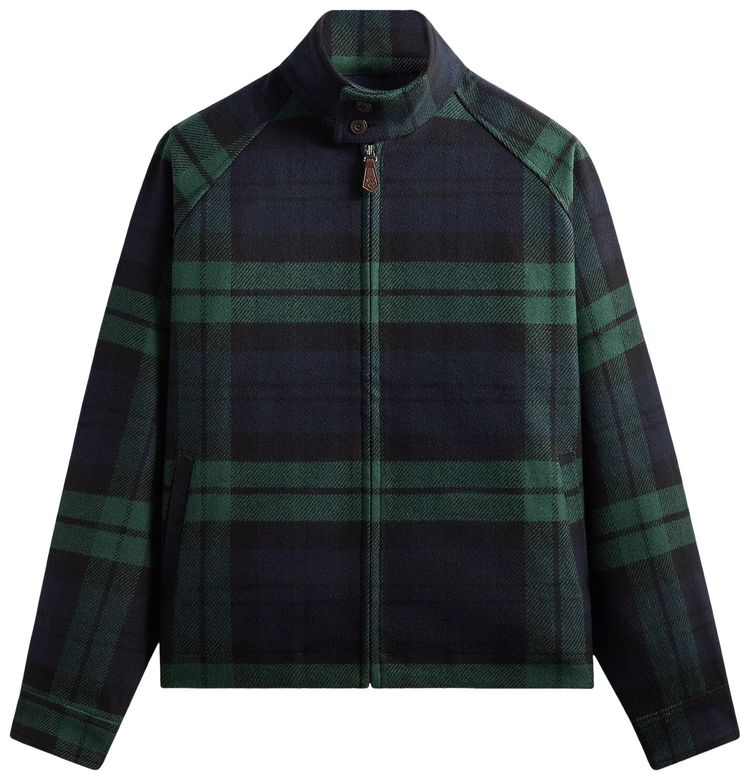 

Куртка-харрингтон Kith из ворсистой клетчатой ткани, модель, синий