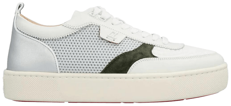 

Кроссовки Christian Louboutin Happyrui Flat 'White Green', белый