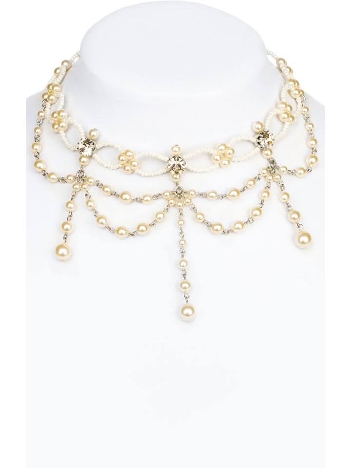 

Schuhmacher Ожерелье из стеклянных бусин 12223 цвета шампанского