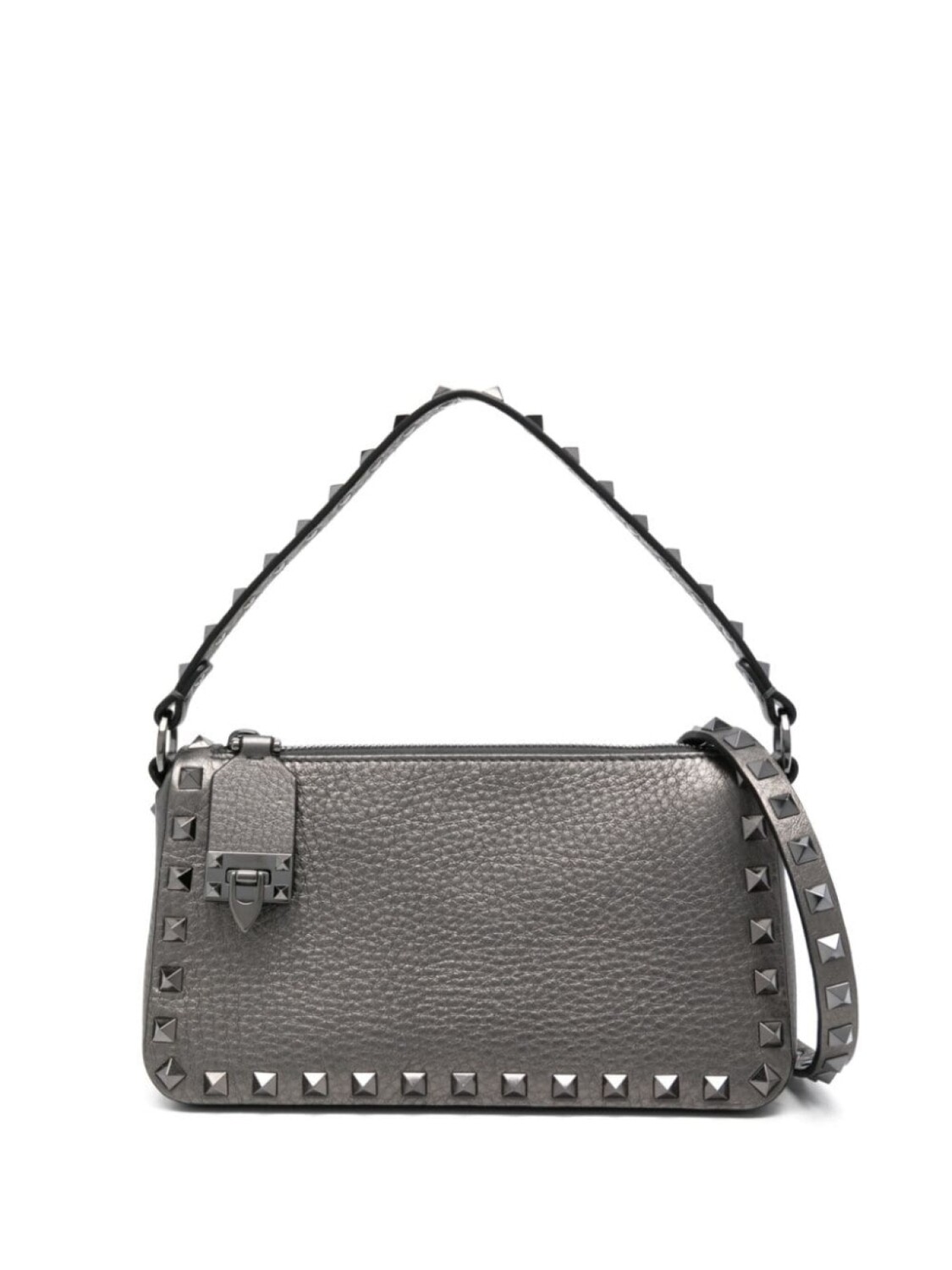 

Valentino Garavani сумка на плечо Rockstud, серый