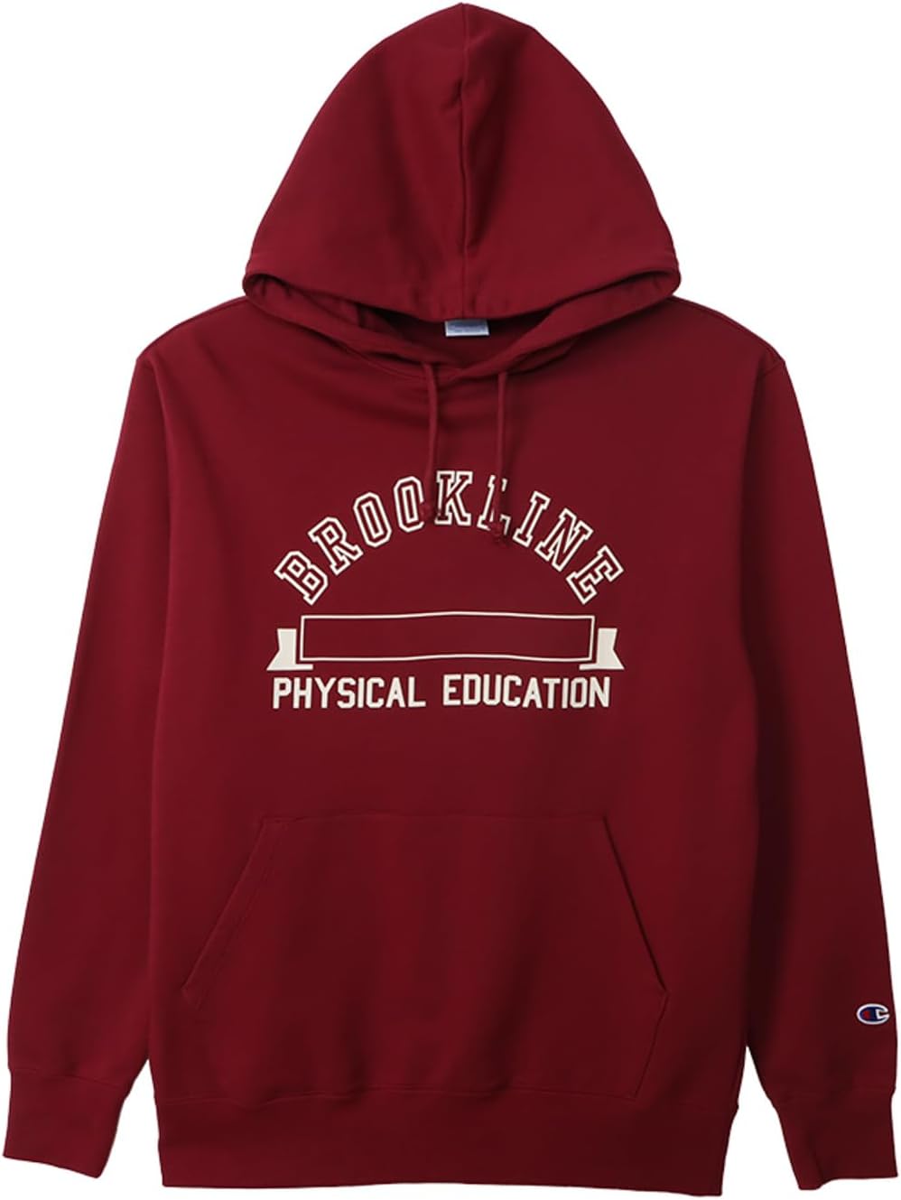 

Мужская толстовка Champion с длинными рукавами, из хлопка, флиса, производства США, с капюшоном и графическим принтом, базовый размер C3-A128, красный/бордовый