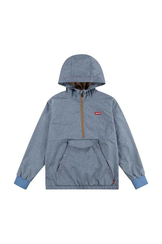 

Levi's Детская хлопковая толстовка LVB CHAMBRAY ANORAK, синий
