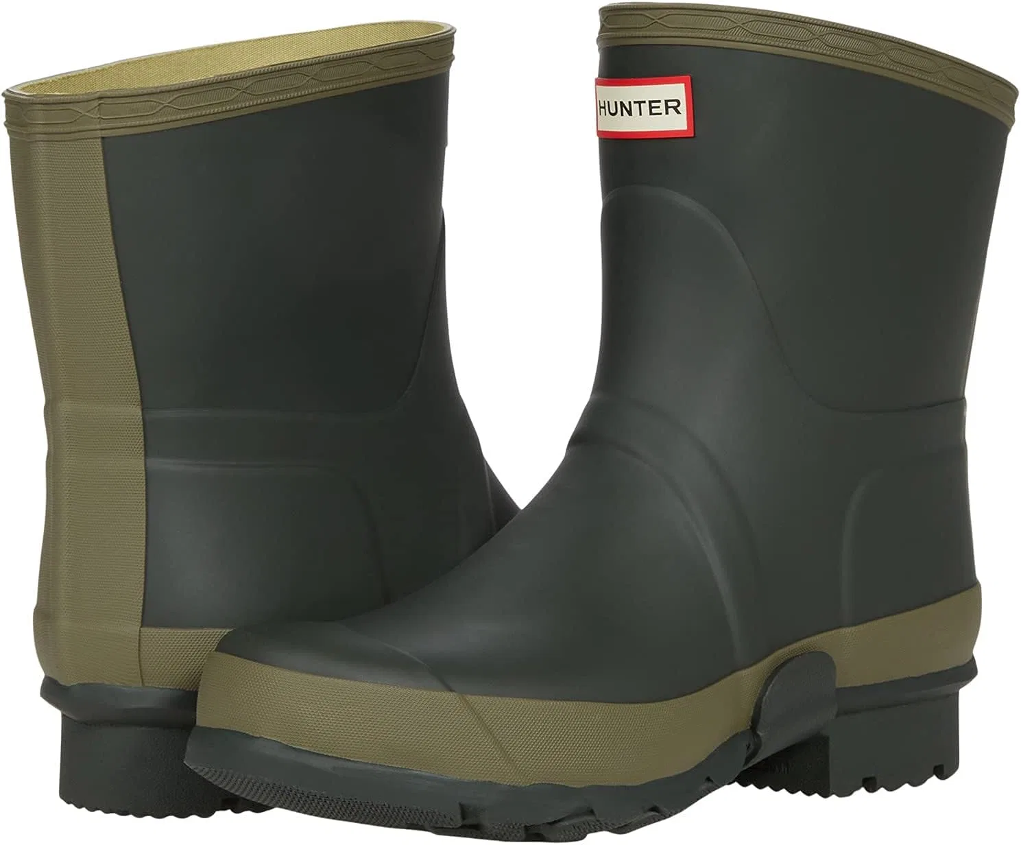 Мужские резиновые ботинки HUNTER Field Gardener Short Boot, Green