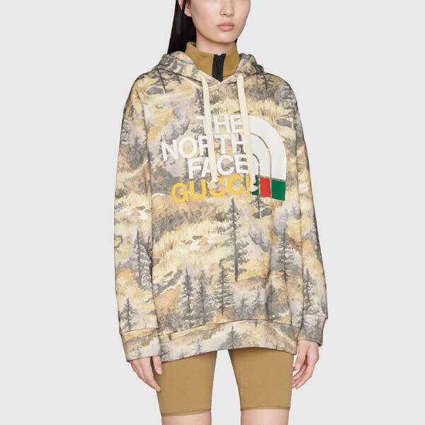 Толстовка Gucci x The North Face Hoodie 'Forest Print', цвет forest print — фото 2
