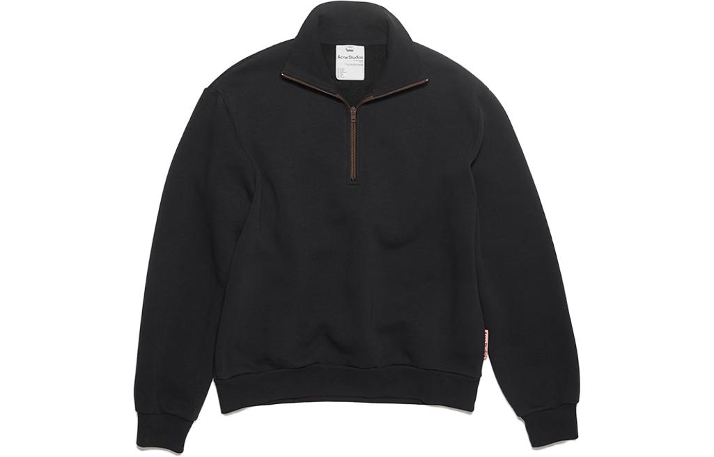 

Полузип худи черный Acne Studios