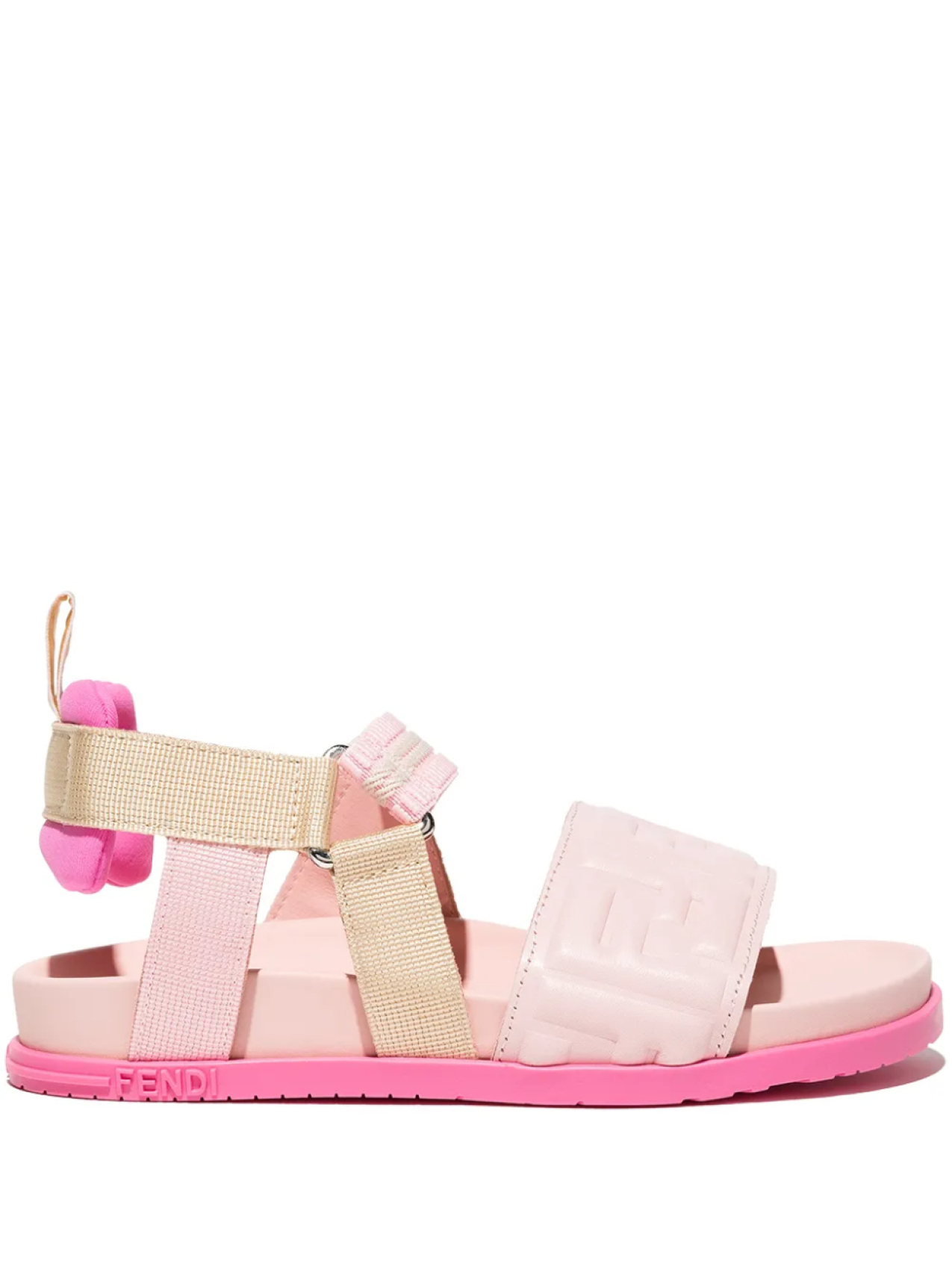 

Сандалии с логотипом FF Fendi Kids, розовый