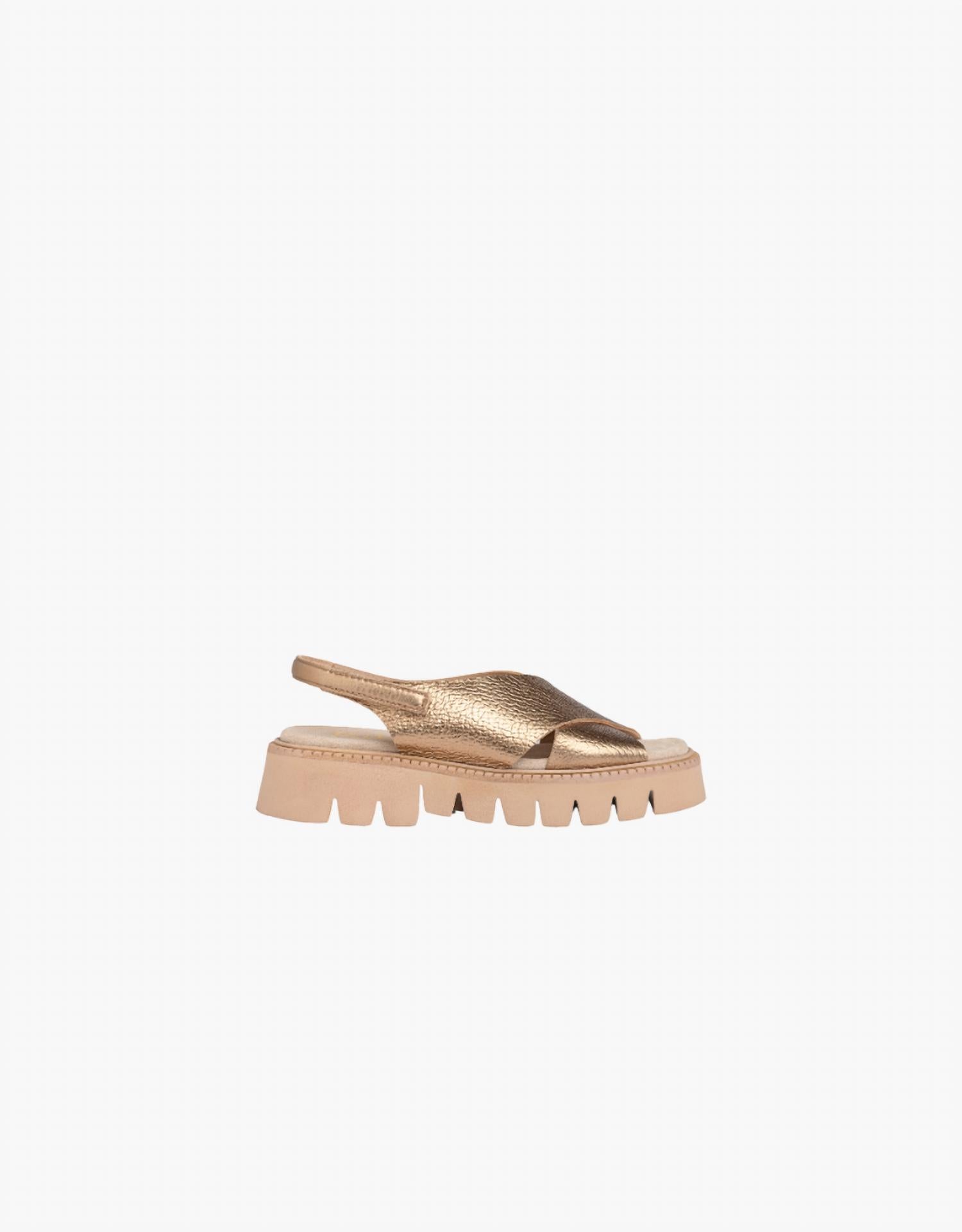 Women's Reme Sandals In Cava Cervo Lame Pedro Garcia, Cava Cervo Lame
