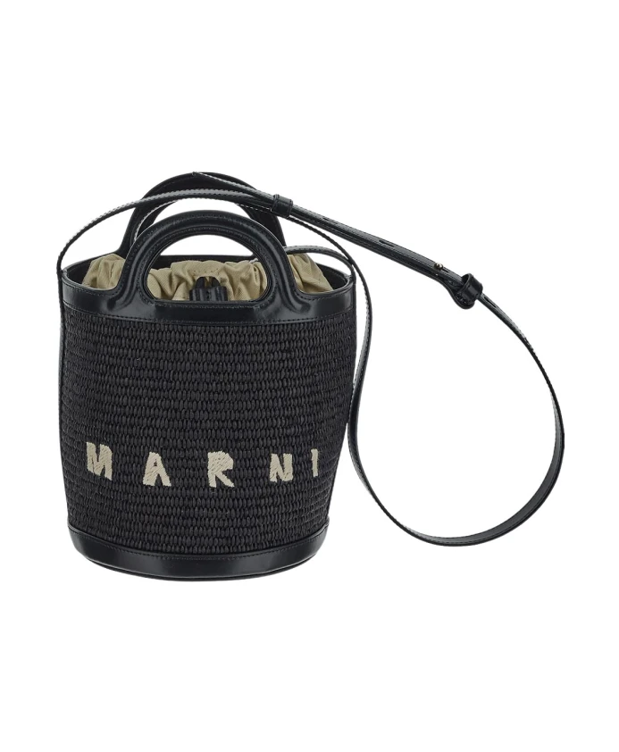 

Сумка Ведро Tropicalia из хлопка Marni, черный